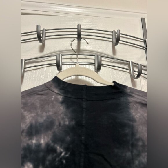 We The Free Grey Blue White Be Free Tie Dye Long Sleeve Mock Neck Top Size S EUC - Picture 2 of 7